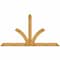 Ekena Millwork Richland Rough Sawn Timber Gable Bracket, Western Red Cedar, 108"W x 58"H x 2"D x 6"F, 13/12 Pitch GBW108X58X0206RIC00RWR - alternate 1